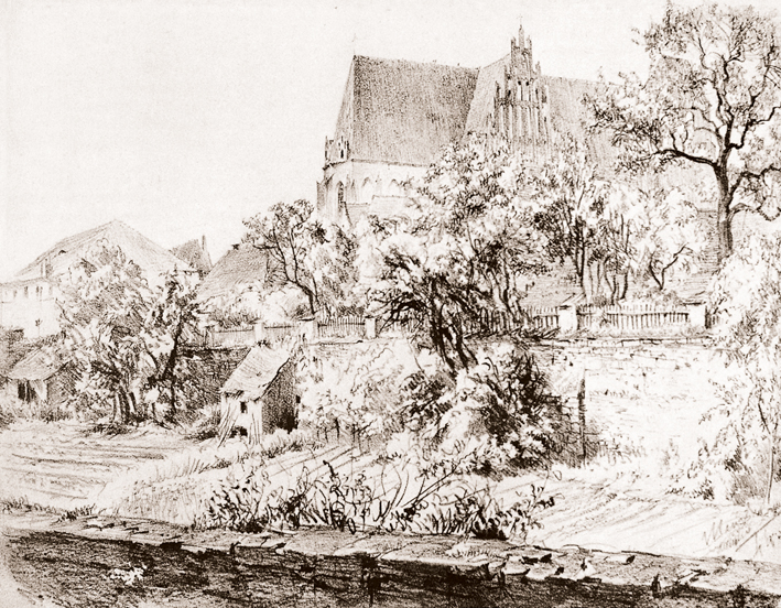  Adolpyh Von Menzel —— 哥特式建筑的习作